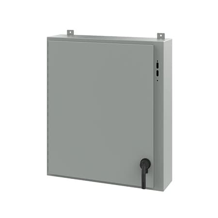 Keyed Handle Electrical Enclosures, 36 in H, 8 in D, 31.38 in W, NEMA 12, Steel MPN:A36SA3208LPPL