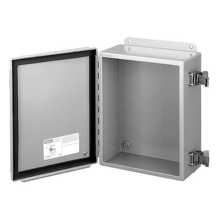 Captive Screws Electrical Enclosures, 4 in H, 3 in D, 4 in W, 12, 13, Steel MPN:A404SC