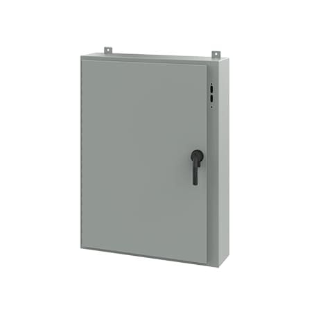 Keyed Handle Electrical Enclosures, 42 in H, 8 in D, 31.38 in W, NEMA 12, Steel MPN:A42SA3208LPPL