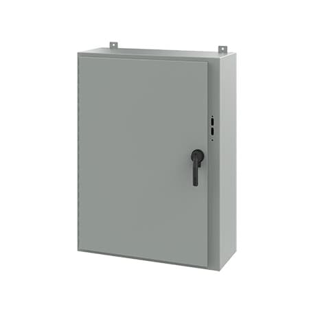 Keyed Handle Electrical Enclosures, 42 in H, 12 in D, 31.38 in W, NEMA 12, Steel MPN:A42SA3212LPPL
