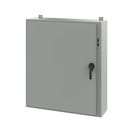Keyed Handle Electrical Enclosures, 42 in H, 10 in D, 37.38 in W, NEMA 12, Steel MPN:A42SA3810LPPL