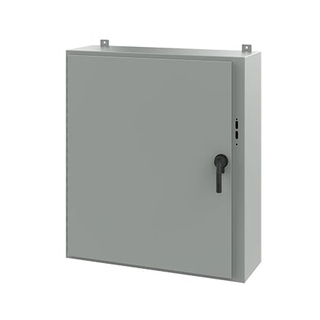 Keyed Handle Electrical Enclosures, 42 in H, 12 in D, 37.38 in W, NEMA 12, Steel MPN:A42SA3812LPPL
