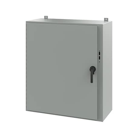 Keyed Handle Electrical Enclosures, 42 in H, 16 in D, 37.38 in W, NEMA 12, Steel MPN:A42SA3816LPPL