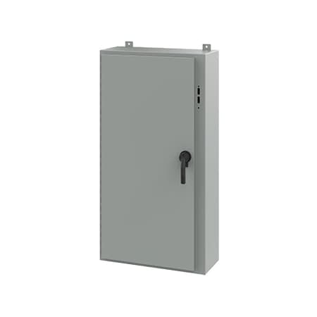 Keyed Handle Electrical Enclosures, 48 in H, 10 in D, 25.38 in W, NEMA 12, Steel MPN:A48SA2610LPPL