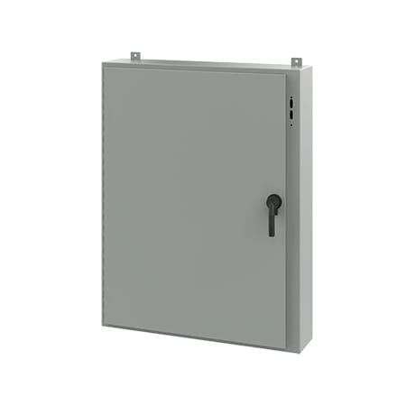 Keyed Handle Electrical Enclosures, 48 in H, 8 in D, 37.38 in W, NEMA 12, Steel MPN:A48SA3808LPPL