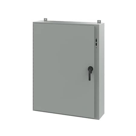 Keyed Handle Electrical Enclosures, 48 in H, 10 in D, 37.38 in W, NEMA 12, Steel MPN:A48SA3810LPPL