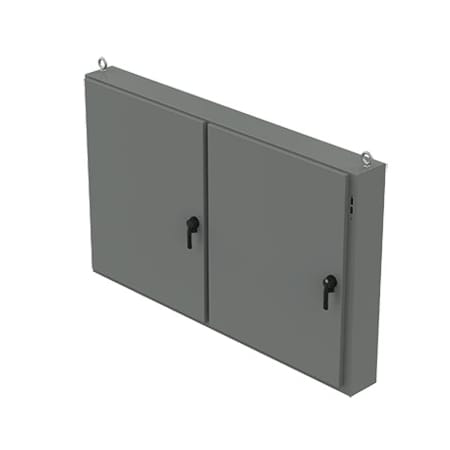 3 Point Latch with Padlocking Electrical Enclosures, 48 in H, 10 in D, 78-1/2 in W, 12, Steel MPN:A48X2E7810