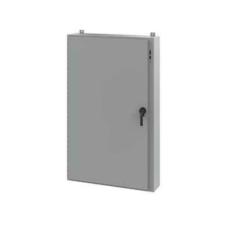 Keyed Handle Electrical Enclosures, 60 in H, 8 in D, 37.38 in W, NEMA 12, Steel MPN:A60SA3808LPPL