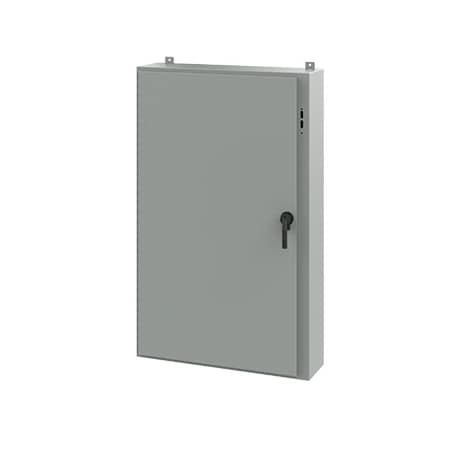 Keyed Handle Electrical Enclosures, 60 in H, 10 in D, 37.38 in W, NEMA 12, Steel MPN:A60SA3810LPPL