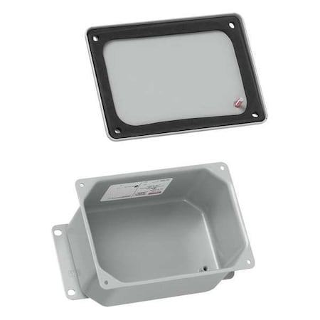 Captive Screws Electrical Enclosures, 5-3/4 in H, 2-3/4 in D, 4 in W, 12, 13, 4, 6, Steel MPN:A643DSC