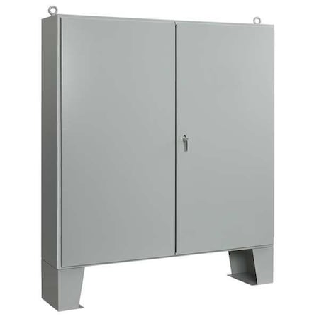 3 Point Latch with keyed Handle Electrical Enclosures, 72.06 in H, 12.06 in D, 60 in W, 12, Steel MPN:A726012ULPG