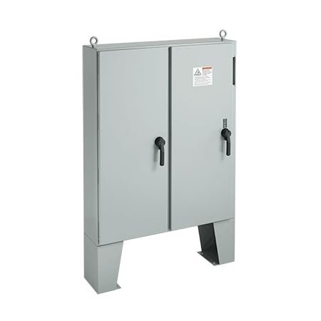 3 Point Latch with Padlock Handle Electrical Enclosures, 72.13 in H, 12.12 in D, 61-3/4 in W, 12 MPN:A72X6112LPFTC