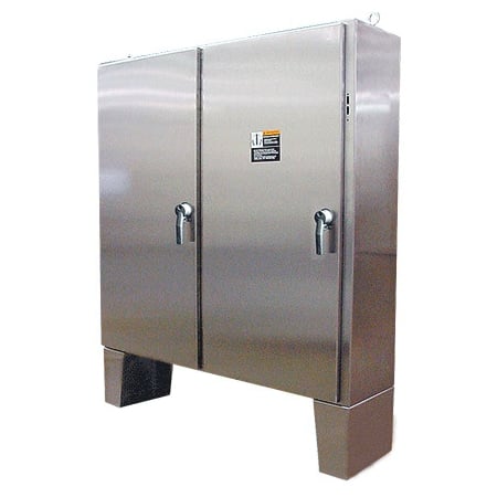3 Point Latch with Padlock Handle Electrical Enclosures, 72.12 in H, 18.12 in D, 61-3/4 in W MPN:A72X6118SSLPN4
