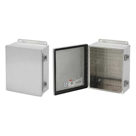 Screws and Clamps Electrical Enclosures, 8 in H, 4 in D, 6 in W, 12, 13, Aluminum MPN:A8064CHAL