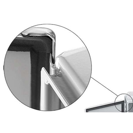 1/4 Turn Latch Electrical Enclosures, 8 in H, 4-3/4 in D, 6 in W, 12, 13, Steel MPN:A806CHFTC