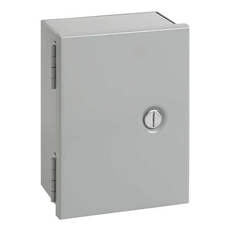 Flush Slotted Latch Electrical Enclosures, 8 in H, 6 in D, 8 in W, 1, Steel MPN:A8N86