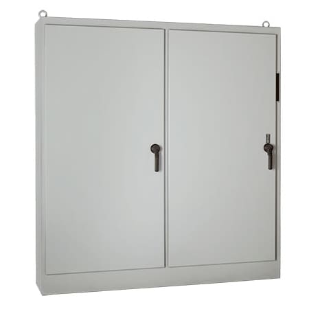 3 Point Latch with Padlock Handle Electrical Enclosures, 90.12 in H, 24.12 in D, 118-3/4 in W, 12 MPN:A90XM3EW24FTC