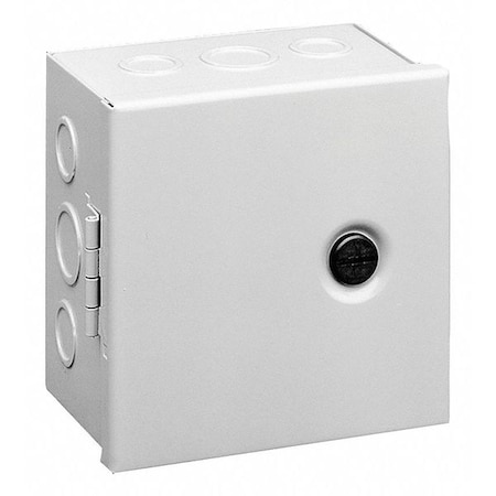 1/4 Turn Latch Electrical Enclosures, 8 in H, 4 in D, 8 in W, 1, Steel MPN:AHE8X8X4