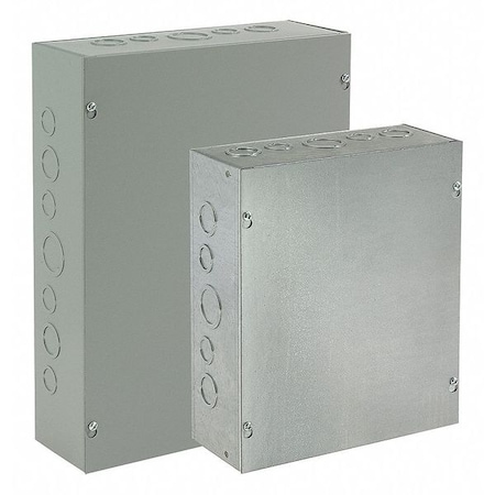 Captive Screws Electrical Enclosures, 16 in H, 6 in D, 12 in W, 1, Steel MPN:ASG16X12X6