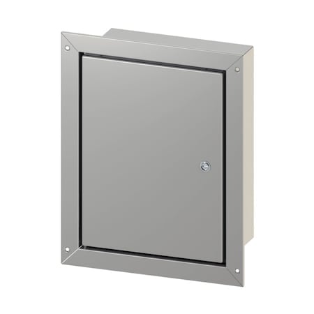 1/4 Turn Latch Electrical Enclosures, 16 in H, 6 in D, 12 in W, NEMA 4, 12, Steel MPN:CFM16126
