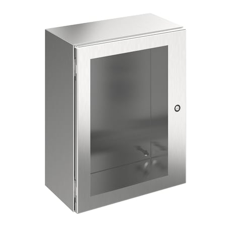 1/4 Turn Latch Electrical Enclosures, 20 in H, 6 in D, 16 in W, NEMA 4X, 304 Stainless Steel MPN:CSD20166WSS