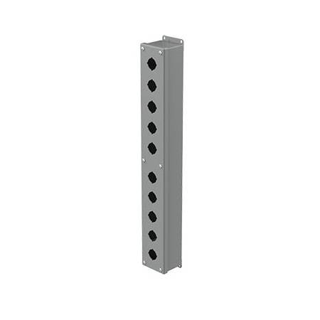 Captive Screws Electrical Enclosures, 24-3/4 in H, 2-3/4 in D, 3-1/4 in W, NEMA 12, Steel MPN:E10PB