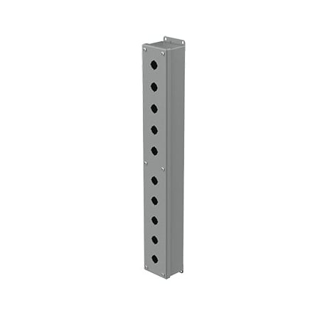 Captive Screws Electrical Enclosures, 24-3/4 in H, 2-3/4 in D, 3-1/4 in W, NEMA 12, Steel MPN:E10PBG