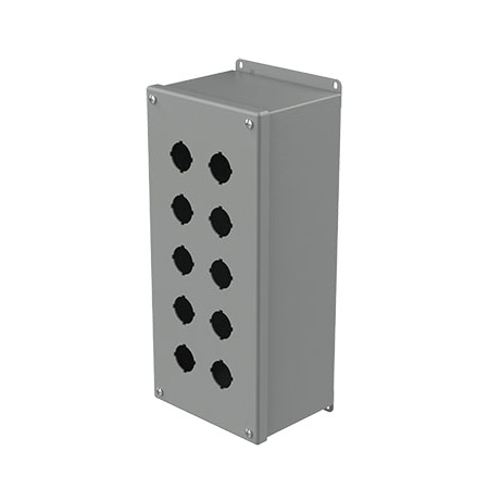Captive Screws Electrical Enclosures, 14 in H, 4-3/4 in D, 6-1/4 in W, NEMA 12, Steel MPN:E10PBX