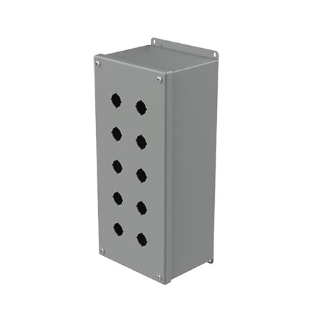 Captive Screws Electrical Enclosures, 14 in H, 4-3/4 in D, 6-1/4 in W, NEMA 12, Steel MPN:E10PBXM