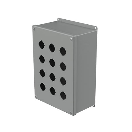 Captive Screws Electrical Enclosures, 11-3/4 in H, 4-3/4 in D, 8-1/2 in W, NEMA 12, Steel MPN:E12PBX