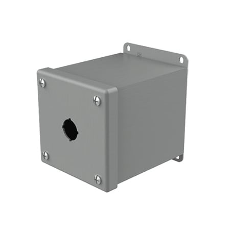 Captive Screws Electrical Enclosures, 4 in H, 4-3/4 in D, 4 in W, NEMA 12, Steel MPN:E1PBXM