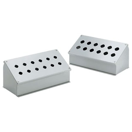 Captive Screws Electrical Enclosures, 3-1/2 in H, 4.88 in D, 7-3/4 in W, NEMA 12, Steel MPN:E3PBA