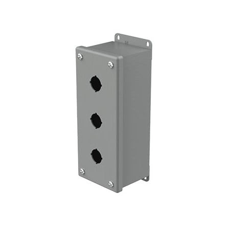 Captive Screws Electrical Enclosures, 8 in H, 2-3/4 in D, 3-1/4 in W, NEMA 12, Steel MPN:E3PBG