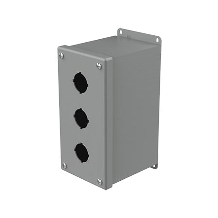 Captive Screws Electrical Enclosures, 8 in H, 4-3/4 in D, 4 in W, NEMA 12, Steel MPN:E3PBX