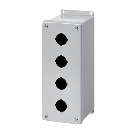 Captive Screws Electrical Enclosures, 8 in H, 4-3/4 in D, 4 in W, NEMA 4, Mild Steel MPN:E3PBXM4