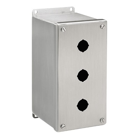 Captive Screws Electrical Enclosures, 8 in H, 4-3/4 in D, 4 in W, NEMA 4X, 304 Stainless Steel MPN:E3PBXSS