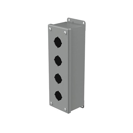 Captive Screws Electrical Enclosures, 10 in H, 2-3/4 in D, 3-1/4 in W, NEMA 12, Steel MPN:E4PB
