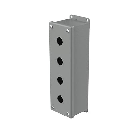 Captive Screws Electrical Enclosures, 10 in H, 2-3/4 in D, 3-1/4 in W, NEMA 12, Steel MPN:E4PBG