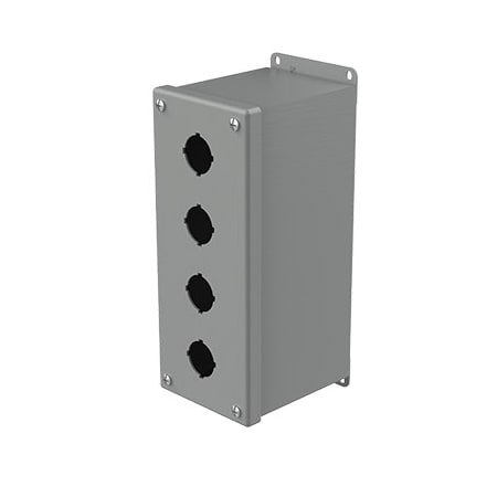 Captive Screws Electrical Enclosures, 10 in H, 4-3/4 in D, 4 in W, NEMA 12, Steel MPN:E4PBX
