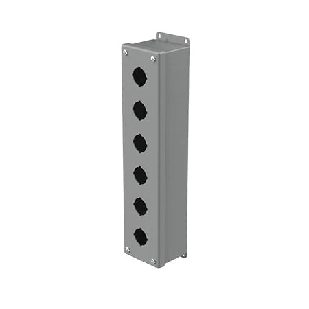 Captive Screws Electrical Enclosures, 14-3/4 in H, 2-3/4 in D, 3-1/4 in W, NEMA 12, Steel MPN:E6PBVL