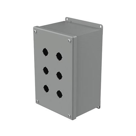 Captive Screws Electrical Enclosures, 9-1/2 in H, 4-3/4 in D, 6-1/4 in W, NEMA 12, Steel MPN:E6PBXM