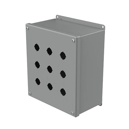 Captive Screws Electrical Enclosures, 9-1/2 in H, 4-3/4 in D, 8-1/2 in W, NEMA 12, Steel MPN:E9PBXM