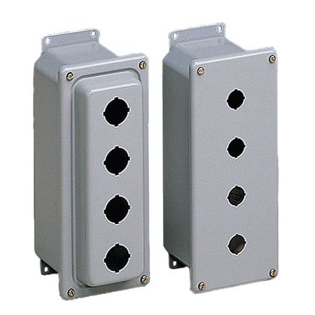 Screws Electrical Enclosures, 3-1/2 in H, 3-3/4 in D, 4 in W, NEMA 4, Steel MPN:ED1PBM2