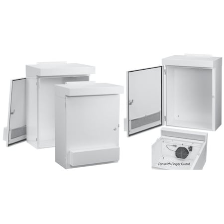1/4 Turn Latch Electrical Enclosures, 47 in H, 14 in D, 24 in W, 3R, Steel MPN:WF40LP