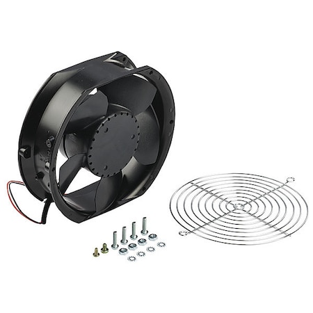 Axial Fan, Round, 115V AC, Cast Aluminum, 6.77