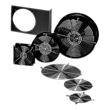 Standard Round Axial Fan, Round, 115V AC, Cast Aluminum, 6.77