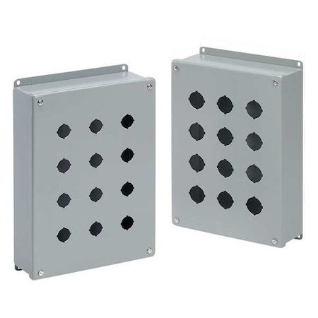 PushButtonEnclosure, 22mm, 1Hole, Steel MPN:E1PBG