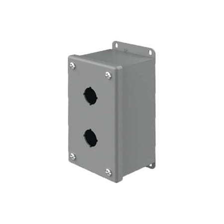 Pushbttn Enclosure, 2.75 in. D, Mild Steel MPN:E2PBG
