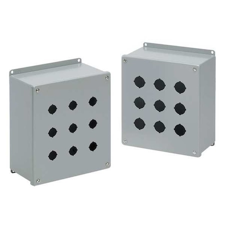 Pushbuttn Enclosure, 6.00 in H, Mild Steel MPN:E2PBX