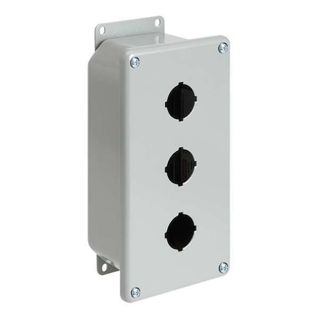 Pushbuttn Enclosure, 7.25 in H, Mild Steel MPN:E3PBGXM